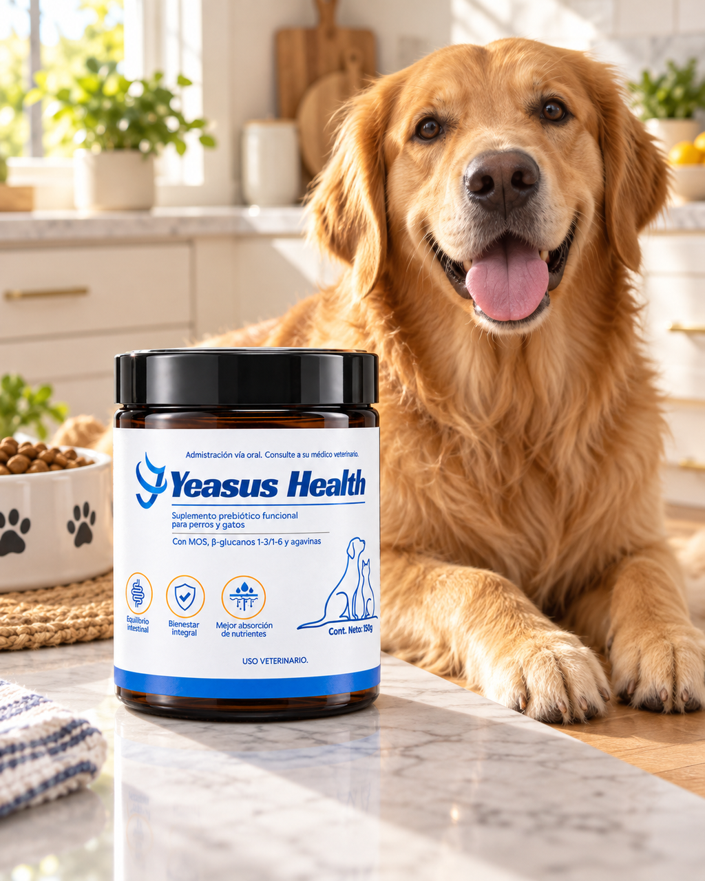 Yeasus Health - Prebiótico para Perros y Gatos