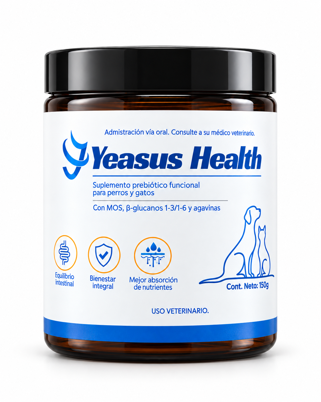 Yeasus Health - Prebiótico para Perros y Gatos